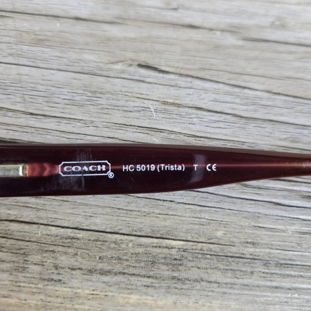 Coach Eyeglass Frames HC5019 Trista 9084 Satin Berry Rectangular Women 52-16-135